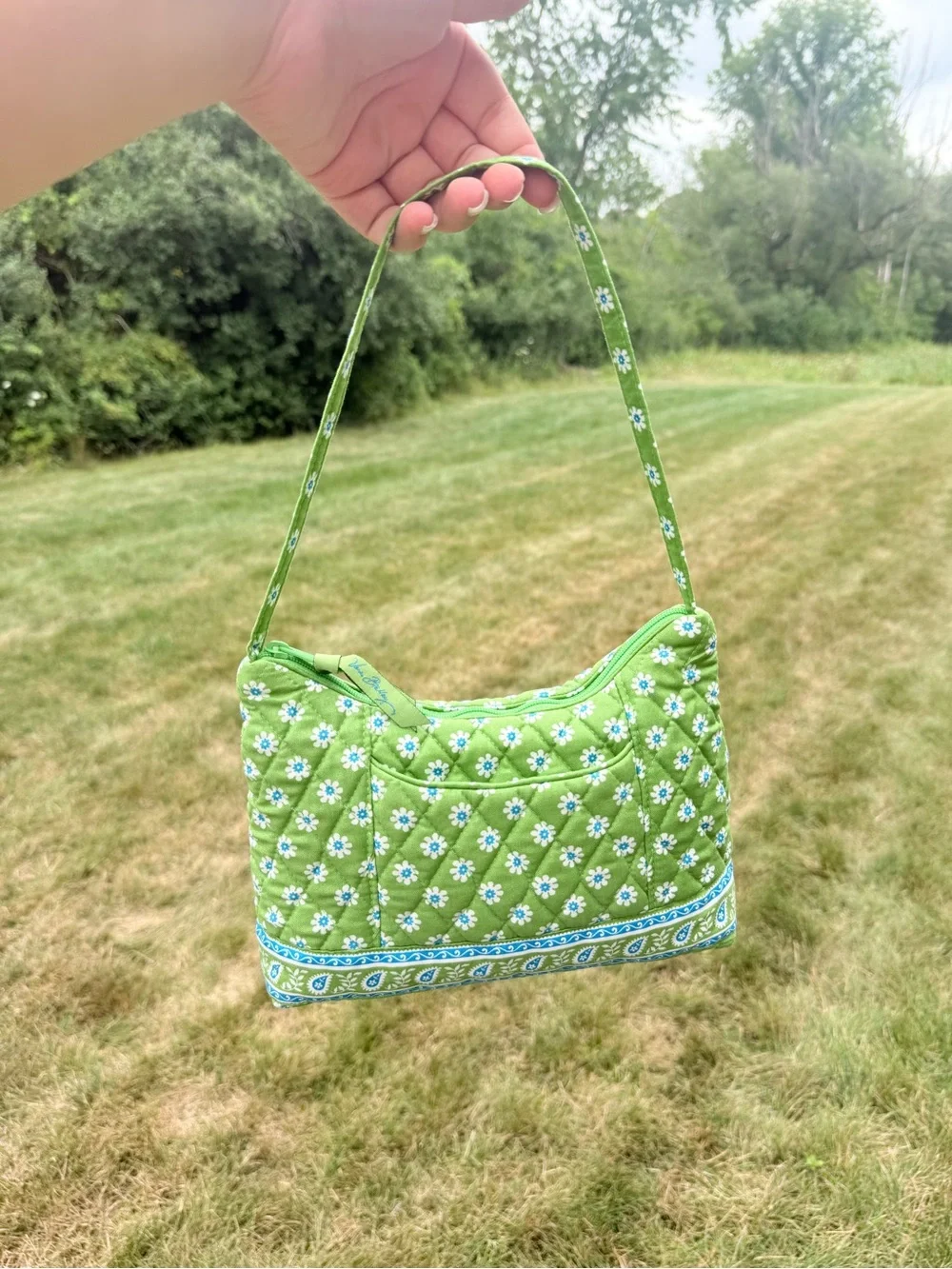NWOT Rare Vera Bradley Green Apple Molly Bag